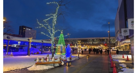 旭川駅前 2025年2月